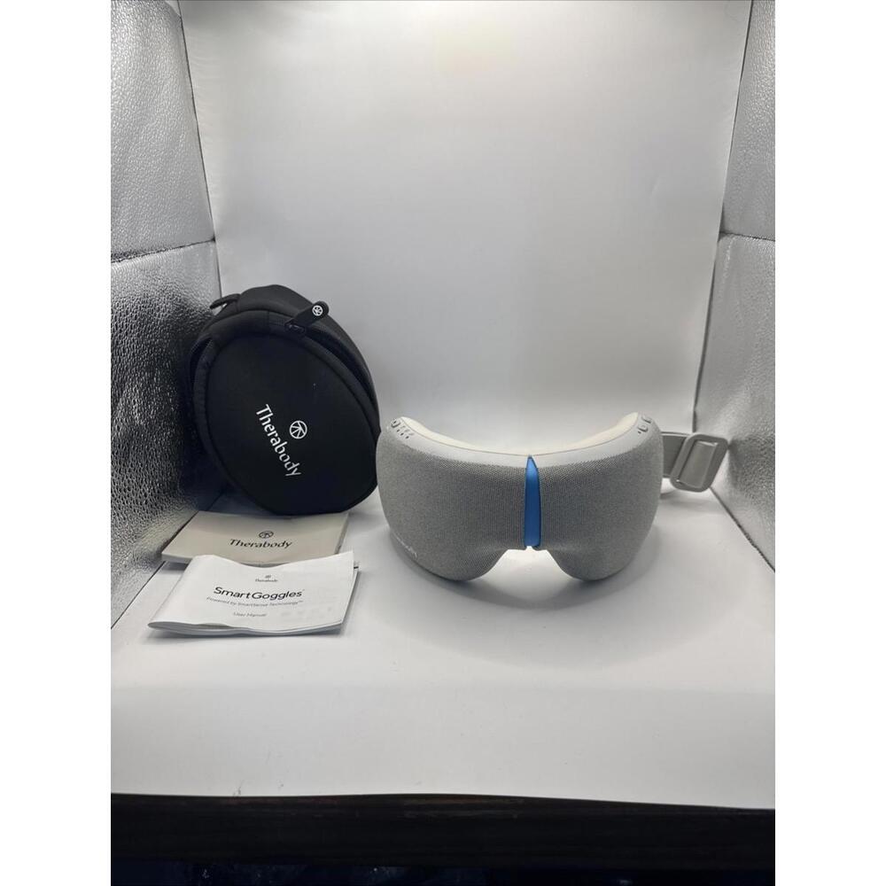 Therabody SmartGoggles Eye Massager in Gray and White